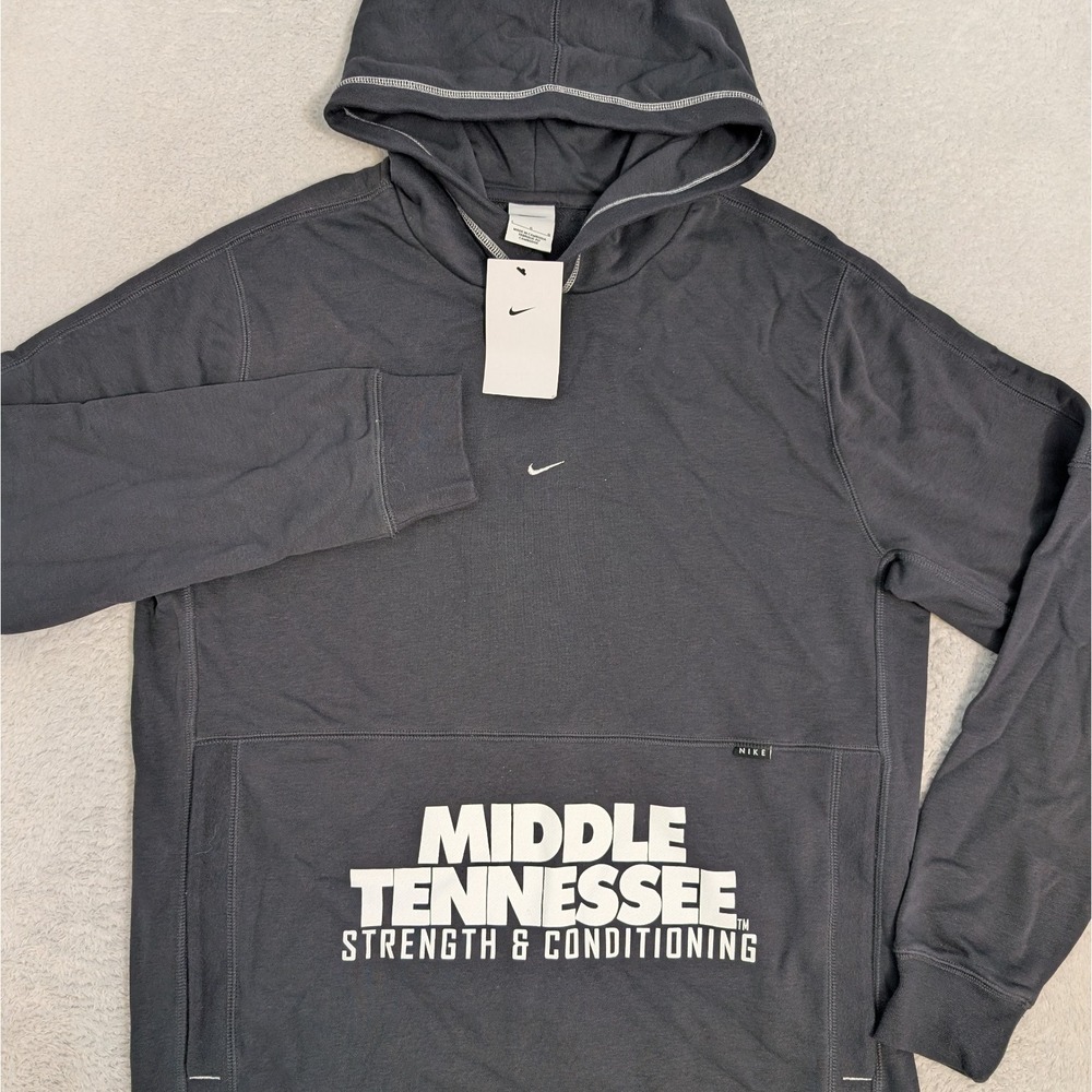 NEW! Nike Strike 22 Hoodie DH9380-070 Grey Mens L Center Swoosh Tennessee